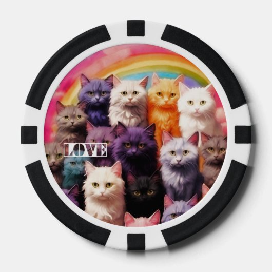 Lucky Poker Chips for Cat Lovers (Vorderseite)