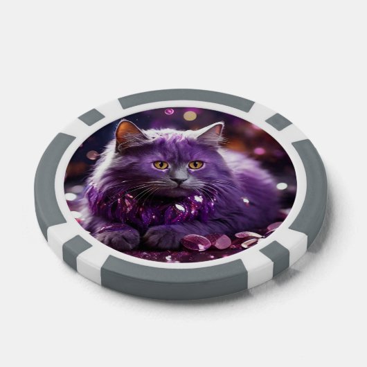 Lucky Poker Chips für Katzen Liebhaber (Einzeln)
