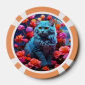 Lucky Poker Chips für Katzen Liebhaber (Rückseite)