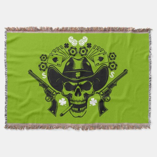 Lucky Poker Skull Decke (Vorderseite)