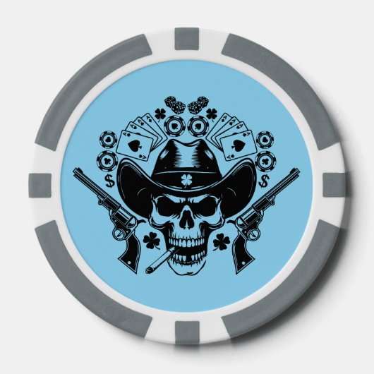 Lucky Poker Skull Pokerchips (Vorderseite)
