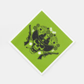 Lucky Poker Skull Serviette (Ecke)