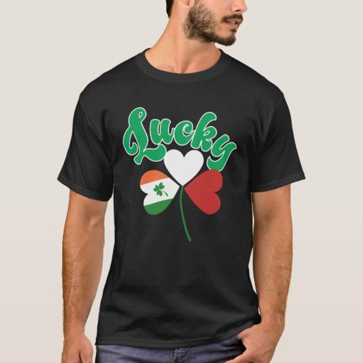 Lucky Polish Irish shamrock Saint Patricks Day 1 T-Shirt (Vorderseite)