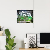 Lucky Poster - Abstrakter Blarney Stone Wall Art (Heimbüro)