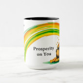 Lucky Pot of Gold Coins St. Patrick's Day Tasse (Zentrum)