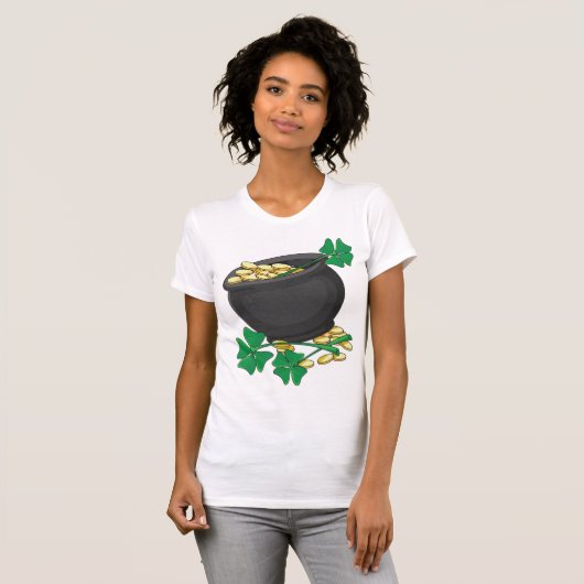 Lucky Pot of Gold Womens T - Shirt (Vorne ganz)