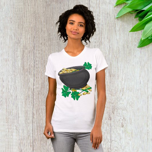 Lucky Pot of Gold Womens T - Shirt