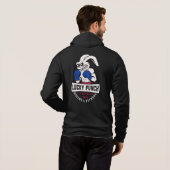 Lucky Punch Boxing - Banner blau Hoodie (Schwarz voll)