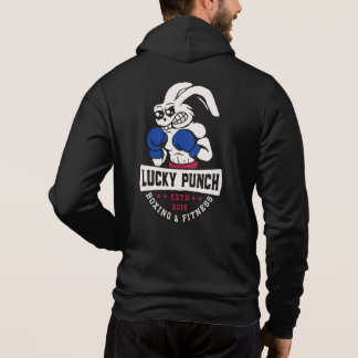 Lucky Punch Boxing - banner blue Hoodie