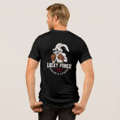 Lucky Punch Boxing T-shirt Tri-Blend Shirt (Rückseite voll)