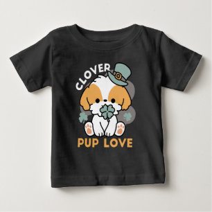 Lucky Pup mit Clover - St. Patrick's Day Gift Baby T-shirt