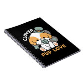 Lucky Pup mit Clover - St. Patrick's Day Gift Notizblock (Rechte Seite)