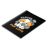Lucky Pup mit Clover - St. Patrick's Day Gift Notizblock (Linke Seite)
