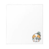 Lucky Pup mit Clover - St. Patrick's Day Gift Notizblock (Vorderseite)