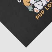 Lucky Pup mit Clover - St. Patrick's Day Gift Seidenpapier (Ausschnitt)