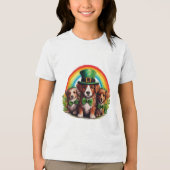 Lucky Pup Parade Tri-Blend Shirt (Vorderseite)