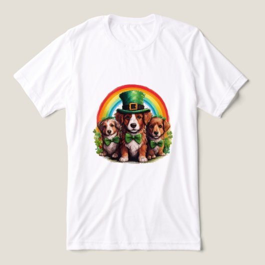 Lucky Pup Parade Tri-Blend Shirt (Design Vorderseite)