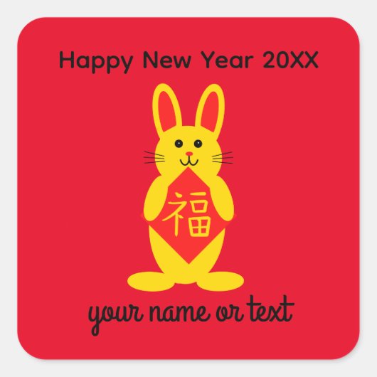 Lucky Rabbit #1 Stickers (Vorderseite)