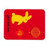 Lucky Rabbit 3 Magnet (Horizontal)