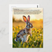 Lucky Rabbit Foot Postkarte (Vorne/Hinten)