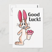 Lucky Rabbit Postcard Postkarte (Vorne/Hinten)