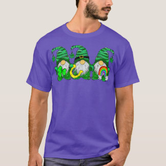 Lucky Rainbow Gnome Happy St Patrick's Day Kids Wo T-Shirt
