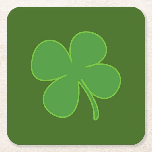 Lucky Rechteckiger Pappuntersetzer (Vorderseite)