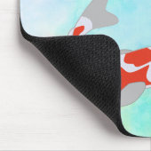 Lucky Red & Black Koi Fish Mousepad (Ecke)
