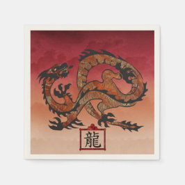 Lucky Red Dragon, 龙 Serviette