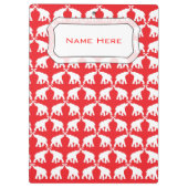 Lucky Red Elefant Klemmbrett (Rückseite)