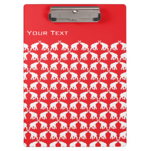 Lucky Red Elefant Klemmbrett