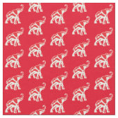 Lucky Red Elefant Stoff (Nahaufnahme)