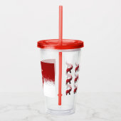 Lucky Red Elephant Acrylic Tumbler Acryltrinkbecher (Rechts)