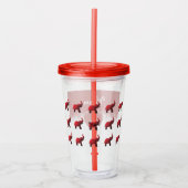 Lucky Red Elephant Acrylic Tumbler Acryltrinkbecher (Vorderseite)