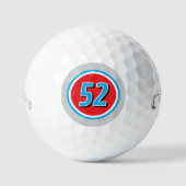 Lucky Rennen Auto-Nummer Logo bunt Brauch Golfball (Vorderseite)