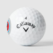 Lucky Rennen Auto-Nummer Logo bunt Brauch Golfball (Logo)