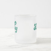 Lucky | Retro St Patrick's Day Mattglastasse (Mittel)