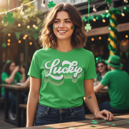 Lucky Retro St Patrick's Day T-Shirt