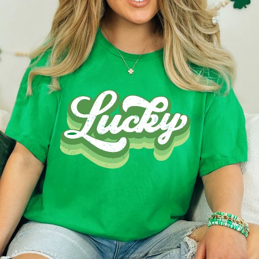Lucky Retro St Patrick's Day T-Shirt