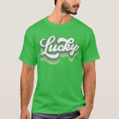 Lucky Retro St Patrick's Day T-Shirt (Vorderseite)