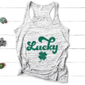Lucky | Retro St Patrick's Day Tank Top