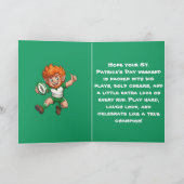 Lucky Run Match Day Magic St. Patrick’s Wochenende Karte (Innenseite)