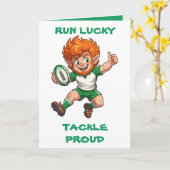Lucky Run Match Day Magic St. Patrick’s Wochenende Karte (Gelbe Blume)