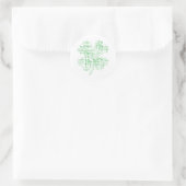 Lucky Runder Aufkleber (Tasche)