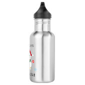 Lucky Santa Snow Cat Edelstahlflasche (Rechts)