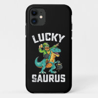 Lucky Saurus Dinosaur T Rex St Patrick's Day