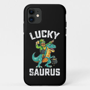 Lucky Saurus Dinosaur T Rex St Patrick's Day Case-Mate iPhone Hülle