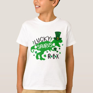 Lucky Saurus St. Patrick Boy's T - Shirt