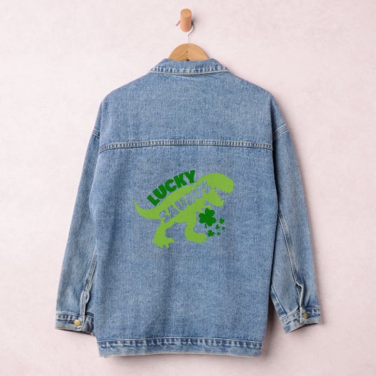 Lucky Saurus - St. Patrick's Day Dino Jeansjacke (Hangar)