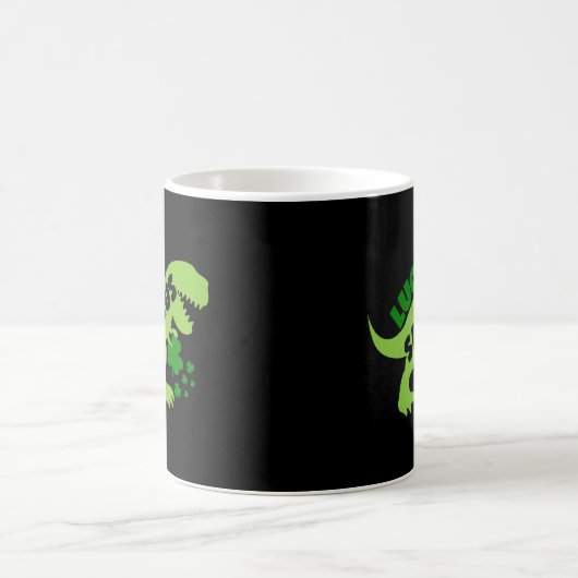Lucky Saurus - St. Patrick's Day Dino Kaffeetasse (Mittel)